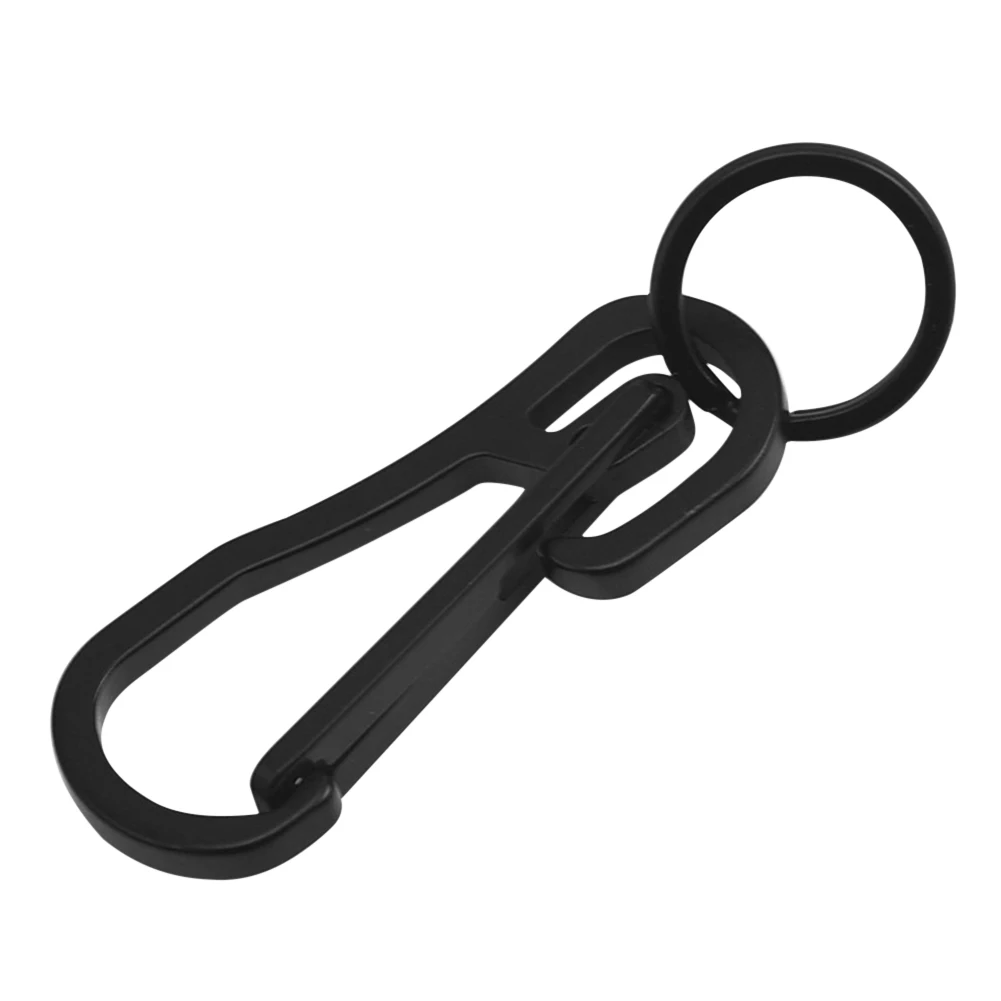 Carabiner EDC Outdoor Tool Titanium Steel Keychain Buckle Key Ring Climbing Mountaineering  Accessories Outdoor Tool