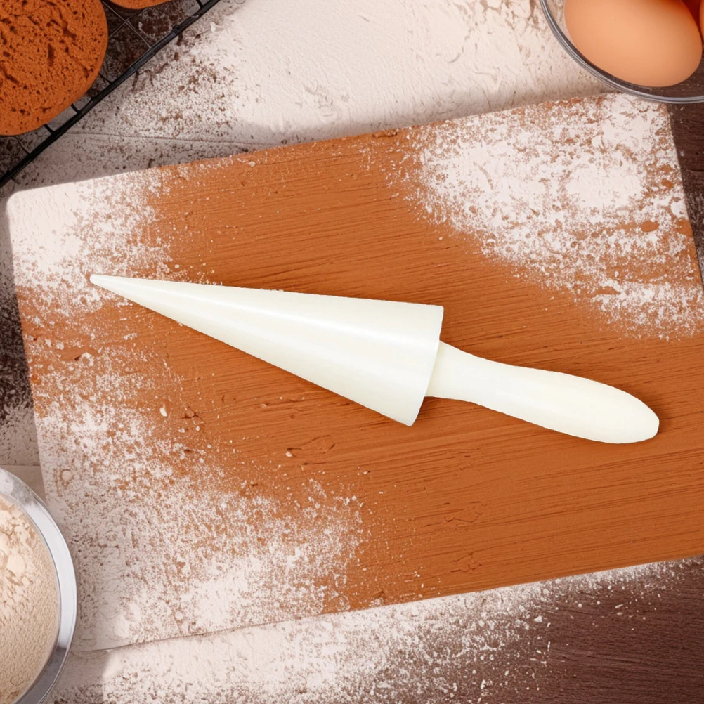 

4 Pcs Waffle Cone Making Mold Egg Tart Baking Mold Ivory Pizzelle Roller Cake Cones Shaping Tool Kitchen Pastry