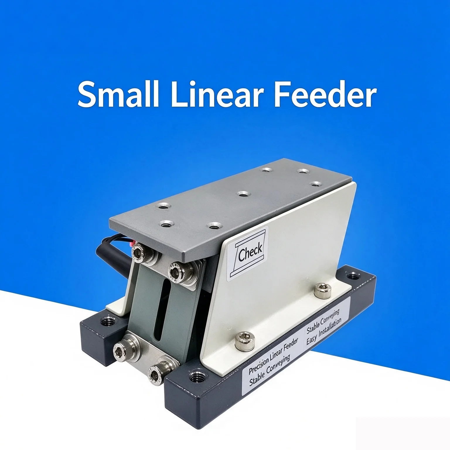 60L Linear Direct Vibration Feeder Electromagnet 220V with Flat Vibrating Plate Industrial Controller for Precision Part Feeding