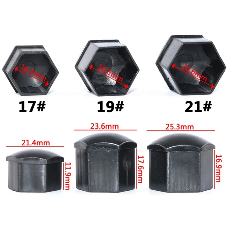 20Pcs Diamond Car Wheel Nut Caps Protection Covers Caps Fashion Anti-Rust Caps Car Tyre Tire Hub Screw Protection Nut Decoration