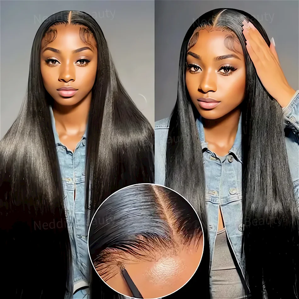 

HD Lace Front Human Hair Wigs Straight Closure Frontal Lace Hair Wigs 100% Natural Choice Human Wigs 30 32 inch For Women