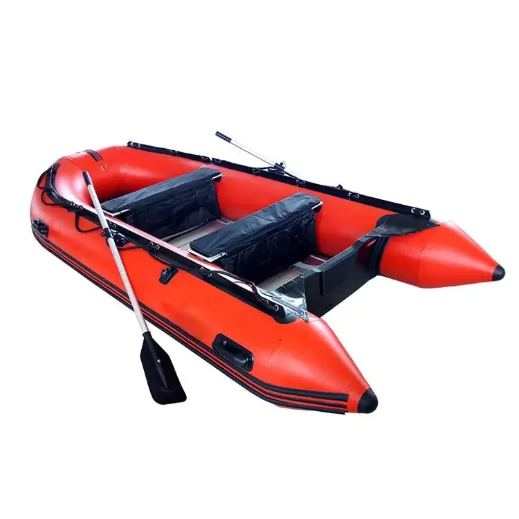 Aluminum Floor Pvc Folding Pontoon Rubber Boat Inflatable Boat