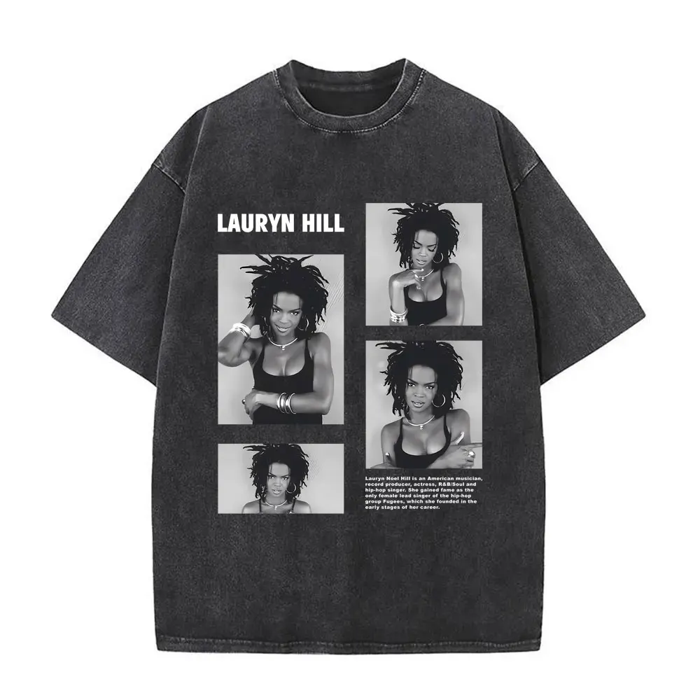 غسلها خمر لورين هيل كيف ستفز عندما تكون على حق في تي شيرت الرجال النساء الهيب هوب موضة Crewneck تي شيرت