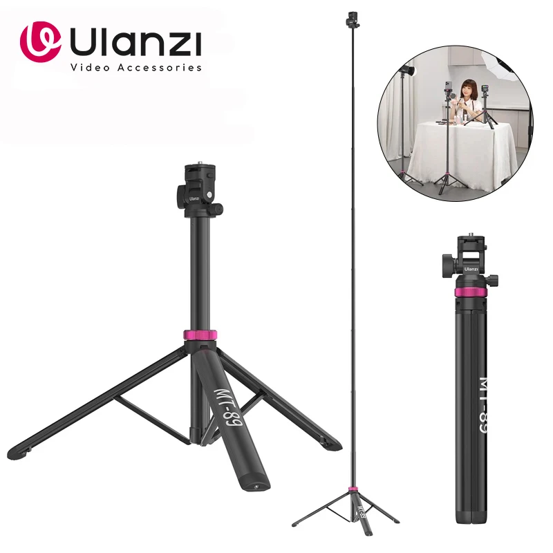 Ulanzi MT-89 2m Light Stand Tripod With Quick Release Plate For 40W 100W COB Light LED Video Light Video Vlog Photography Shoot