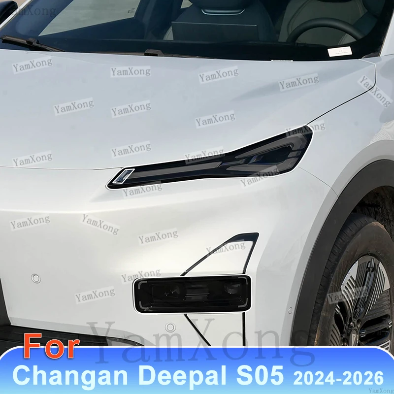 Vinyl Restoration HD Clear Taillight Cover TPU Car Light Sticker For Changan Deepal S05 2024-2026 Car Headlight Protective Film