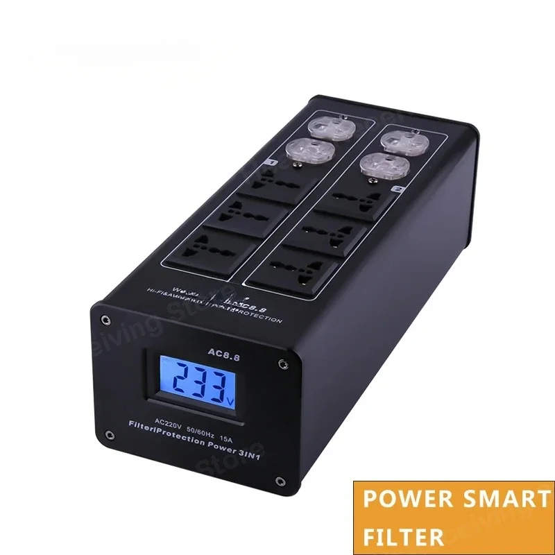 AC8.8 Audio Hifi Power Conditioner Universal Aluminium Power Strip Box