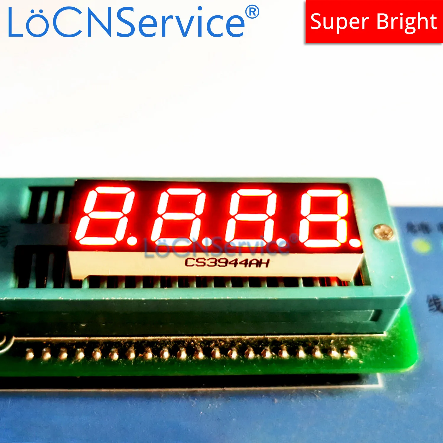 LoCNService 30PCS 0.39Inch Digital Tube LED Display 4 Bit Red Common Anode / Cathode 7 Segment 0.39 inch