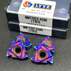 超硬合金旋盤刃,mmt22er 22ir ag60,ナノブルーメタルねじ旋削工具,cnc