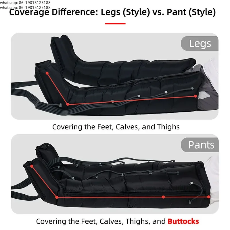 2026 Legs Pressotherapy for Lymphatic Drainage and Sports Recovery Full Leg Massager to Relieve Pain Relax Muscles with 6 Cavity