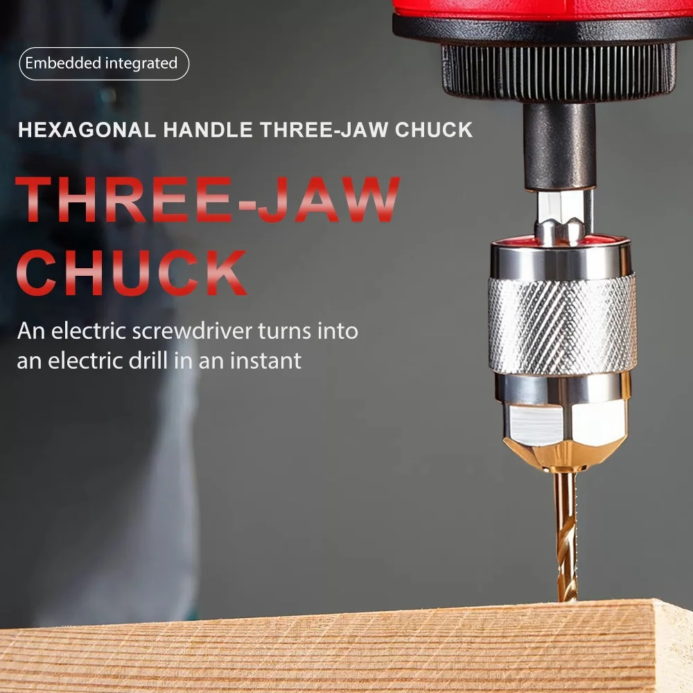 Quick Change Chuck Hexagonal Handle Home Repairs Integrated 1-Piece Design Lightweight Tool Thread Cutting Tool
