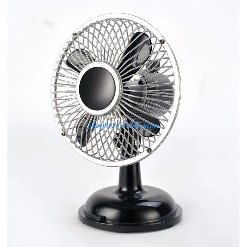 G88D 5.7in USB/AA Battery Powered Desk Fan Oscillating Table Fan for Outdoor Camping