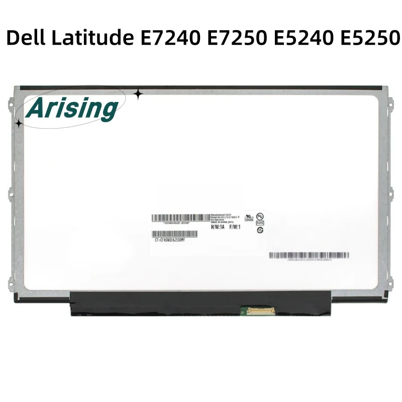 

for Dell Latitude E7240 E7250 E5240 E5250 12.5'' Laptop LCD Screen LP125WF4 SPB1 HB125WX1-201 HB125WX1-100 B125XTN02.0 30pin eDP
