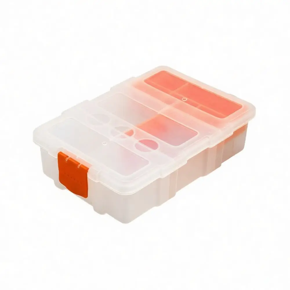 Detachable Grid Organizer Box Plastic Storage Container Hardware Tool Case For Electronics Screws Sewing Crafts Kit