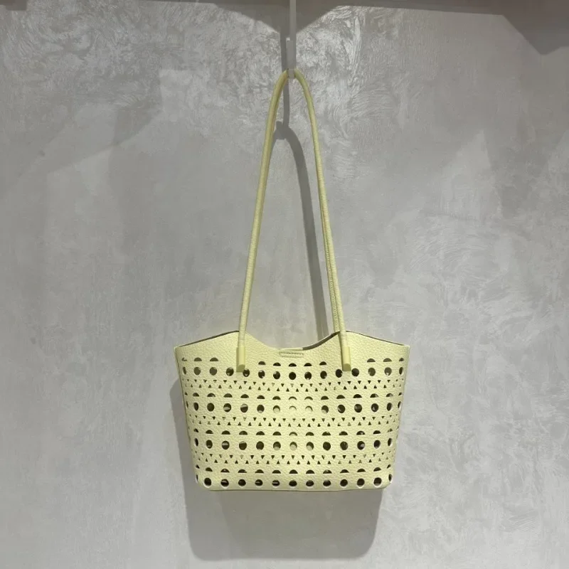 

2025 New Women's Fashion Tote Bag - Stylish Spacious Shoulder Bag, Versatile Woven Basket Purse for Work, Shopping & Daily Use