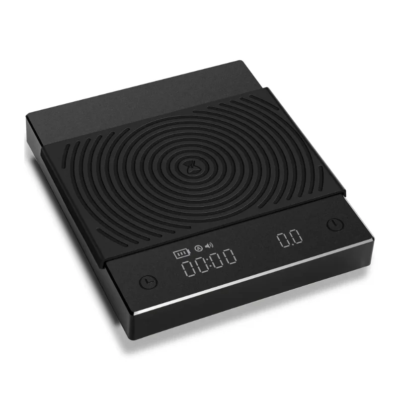 Black Mirror Pour Over Coffee Scale flow rate display Auto Timer digit Kitchen Food scale espresso 0.1g/2kg