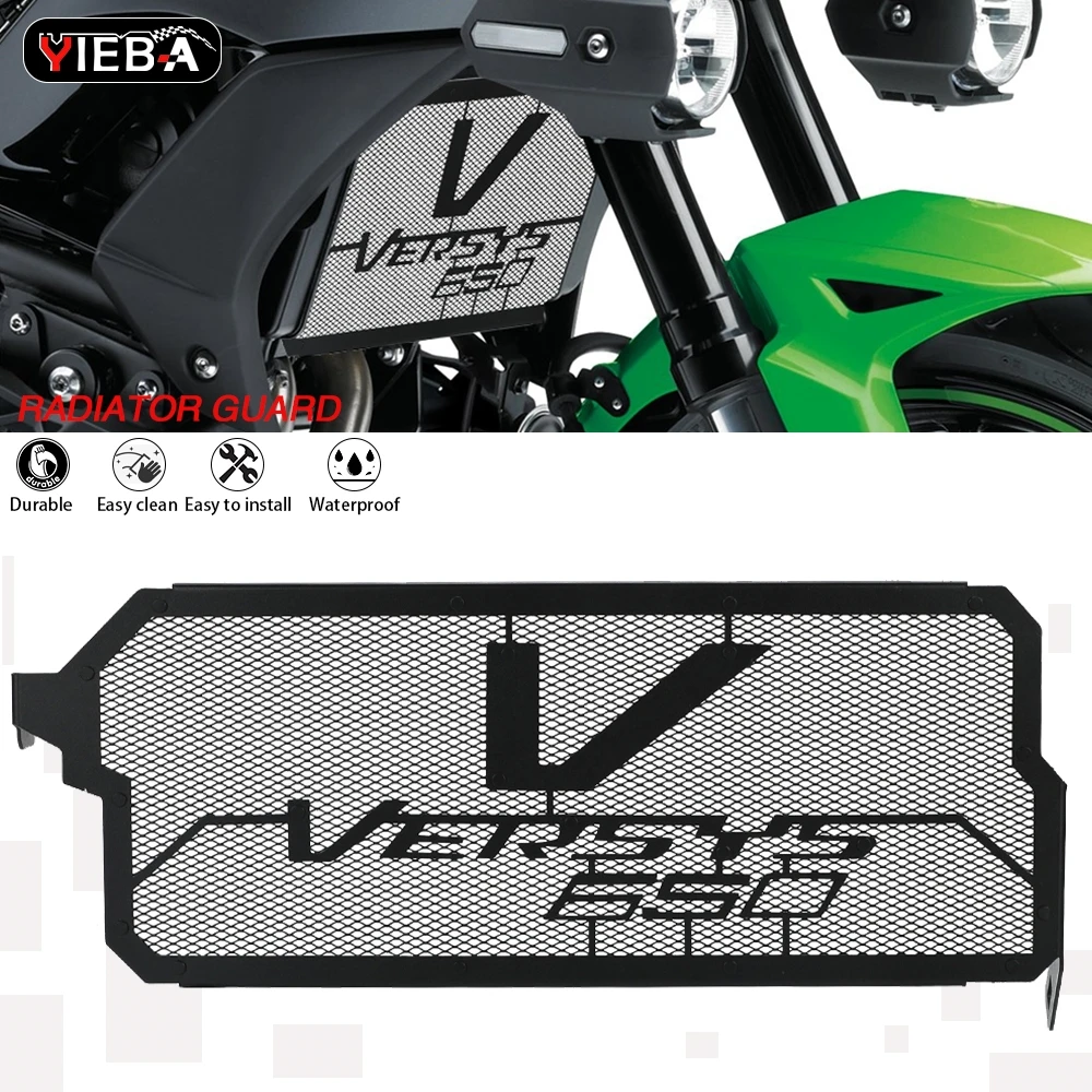 

For Kawasaki Versys 650 2008 2009 2010 2011 2012 2013 2014 2015 2016 2017 2024 Versys650 Radiator Guard Grille Cover Protector