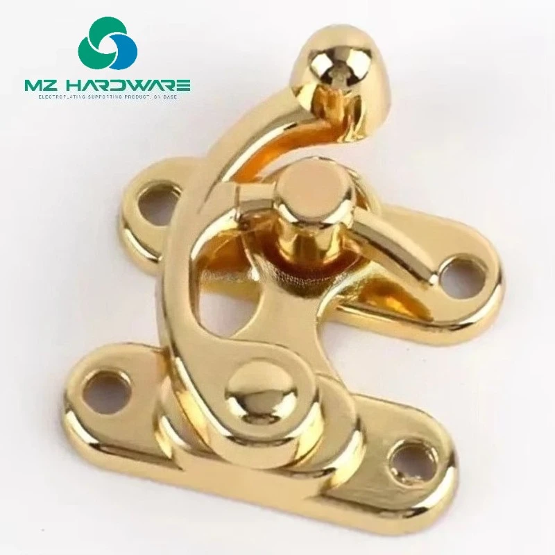 

MZhardware 1 Piece Wholesale Gold Finish Wooden Box Lock - Vintage Gift Box Case Lock with Screws Hardware Wholesale