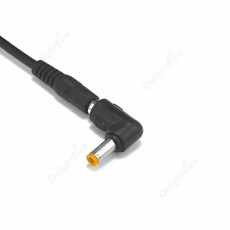 แหล่งจ่ายไฟ DC Connector 90 องศามุมขวา 5.5x2.1 มม.แจ็คหญิงชายปลั๊ก 5.5x2.5 มม.Terminal Converter อะแดปเตอร์