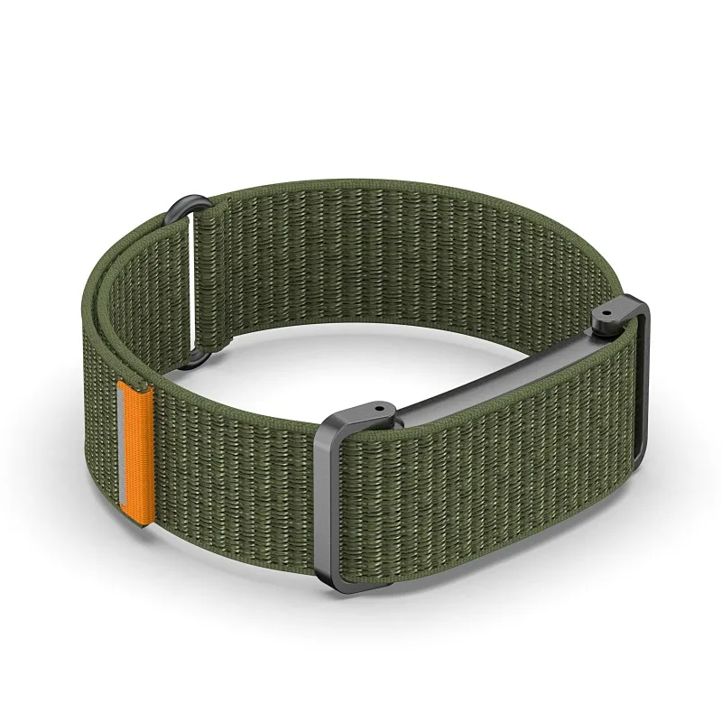 Gewebtes Nylon-Geflecht-Sportarmband für Google Fitbit Air, dehnbar, leicht, atmungsaktiv, verstellbares Schlaufenarmband.