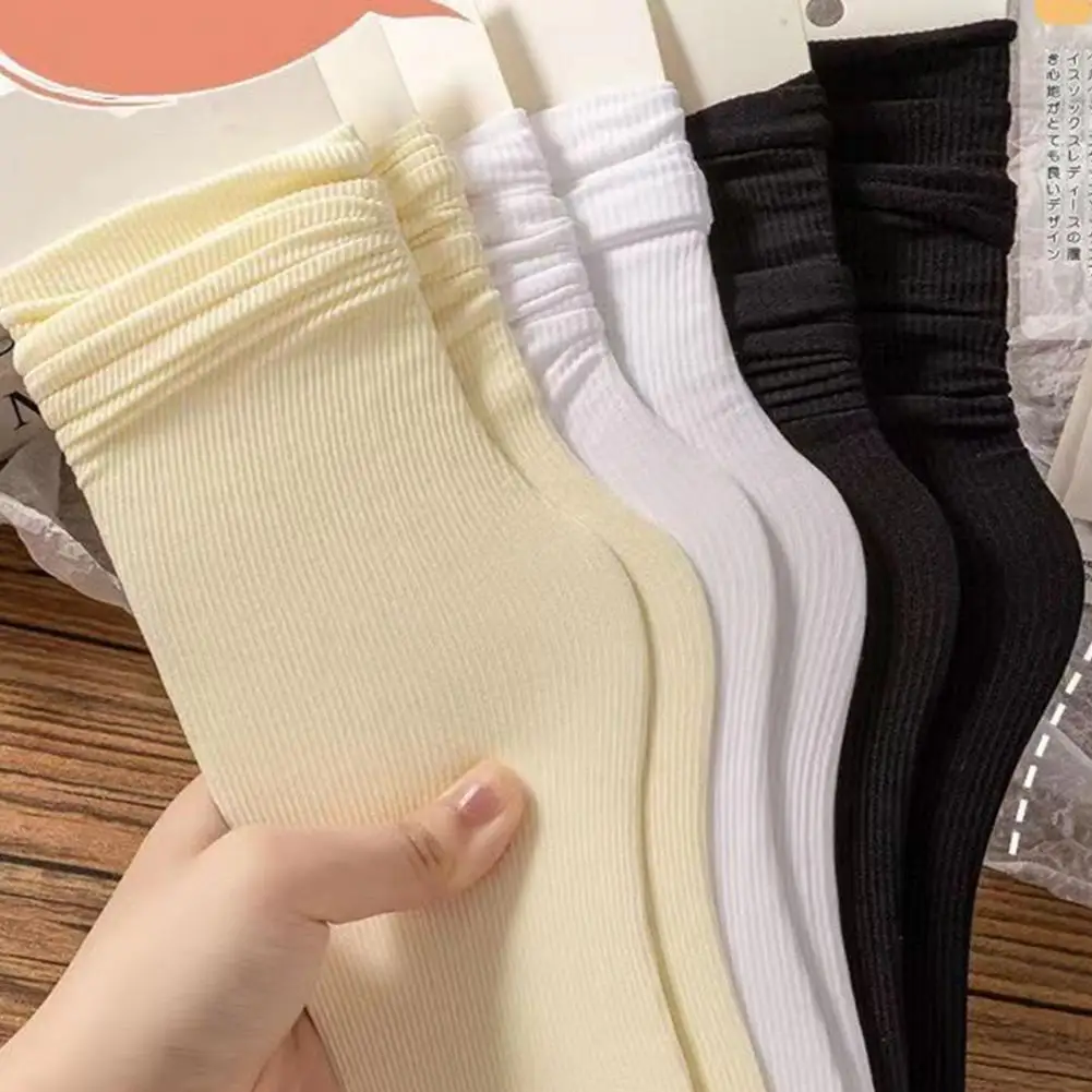 

Durable Socks Breathable Ice Silk Crew Socks for Women Ultra Thin Cooling Socks for Summer Casual Calf High Ladies Soft
