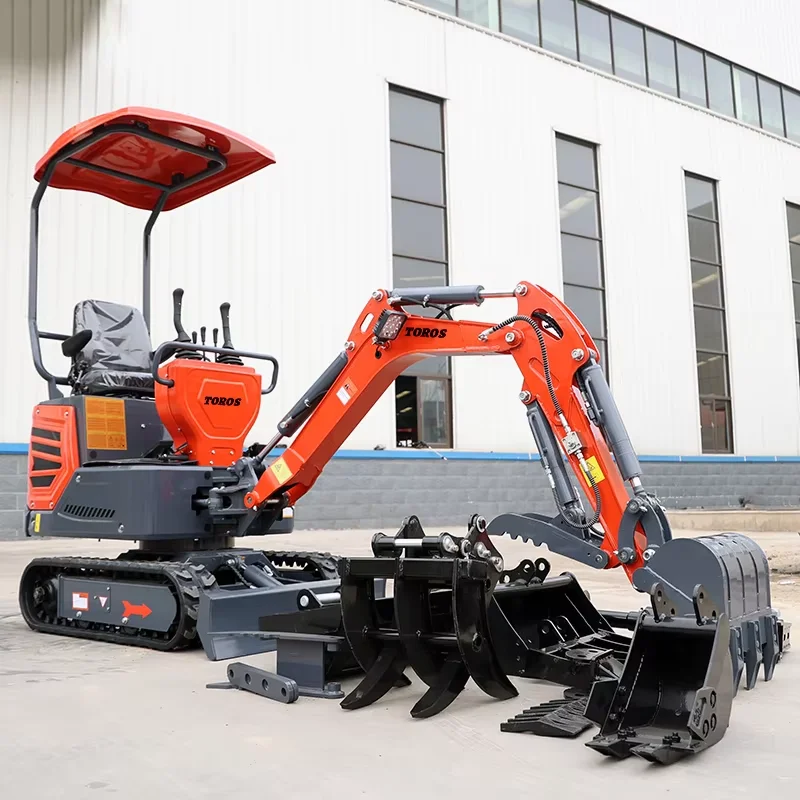 Dieselmotor Minibagger Kubota Vollhydraulischer Bagger 1,2 Tonnen Fabrikgroßhandel CE-geprüft zum Verkauf Maßgeschneiderter Kleinbagger