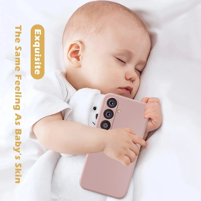 Soft Liquid Silicon Phone Case For Samsung Galaxy A55 A35 A54 A34 A53 A52 5G A26 A36 A25 A15 A17 A16 Cover For Samsung A56 Cases - náhled 6