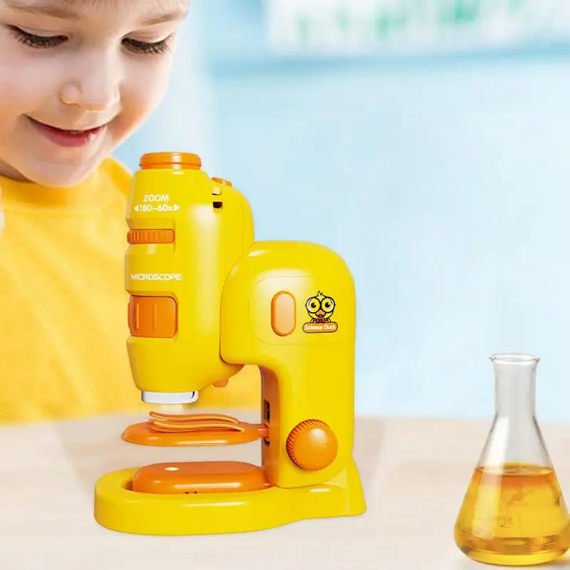 Science Toy Microscope Handheld Microscope With Phone Holder Scientific Experiment Apparatus For Learning Snails Earthworms