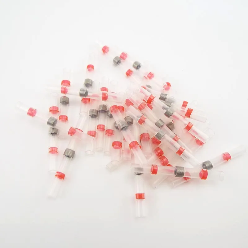 5/10/50pcs Waterproof Electrical Heat Shrink tube Soldering cable wire Connector Butt Sleeve Seal Terminals Insulated Solder A1