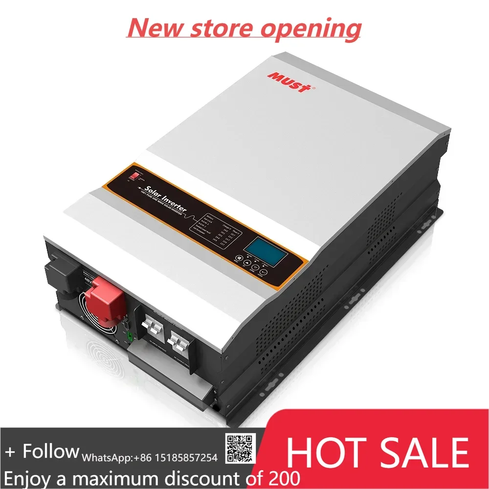 12kw خارج الشبكة العاكس للطاقة الشمسية مع الألواح الشمسية 360 واط 200ah lifepo4 بطارية أيون الليثيوم 48 فولت النظام الشمسي الكامل للمنزل