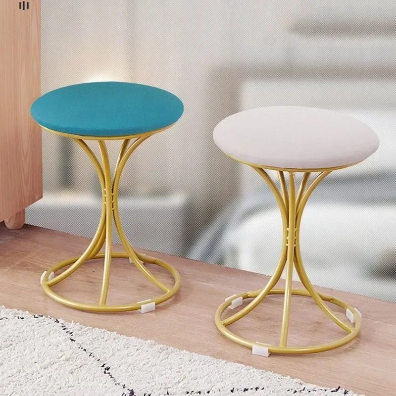 Luxury Design Dining Chair Nordic Living Room Round Bench Dining Stools Dressing Decorative Taburete Cocina Home Furniture