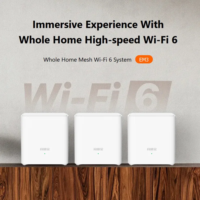 Imagem -02 - Whole Home Mesh Wifi System Cobertura de Roteador Ax1500 Fácil Controle de Aplicativos Portas Gigabit até 500 Sq.ft 80 Mais Dispositivos Novo Tenda-em3