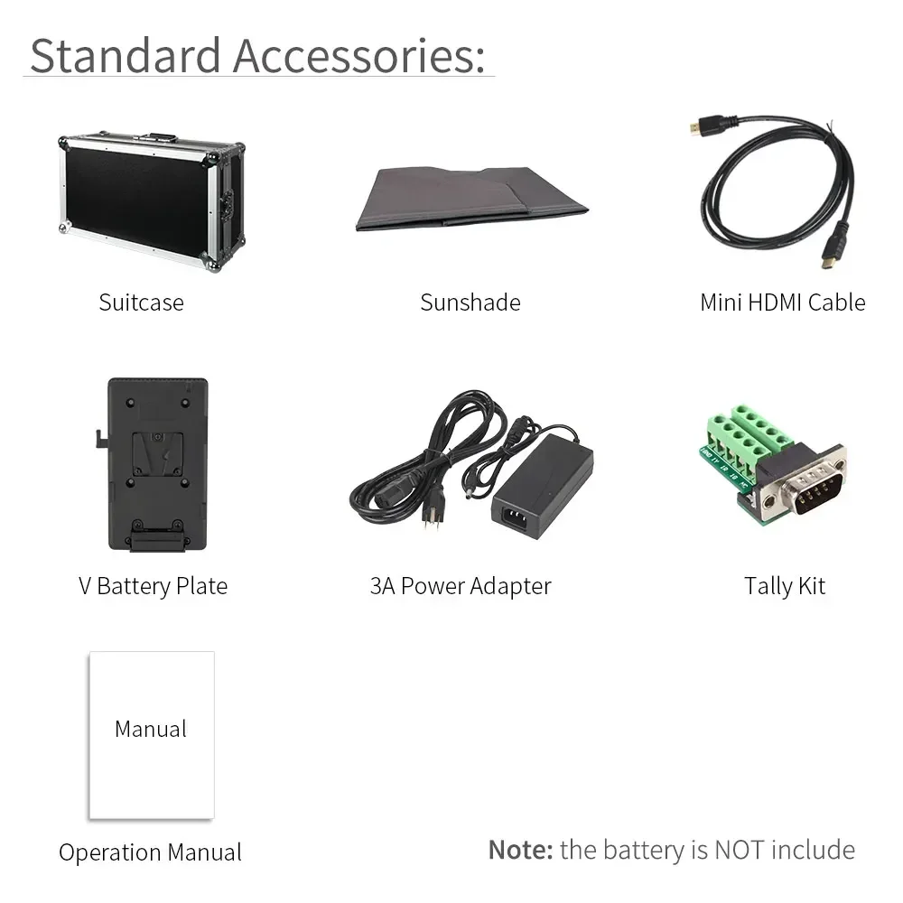 

SEETEC P173-9HSD 17.3" Broadcast Director Monitor 3G-SDI HDMI Peaking Focus Rec.709 Dual Power Supply