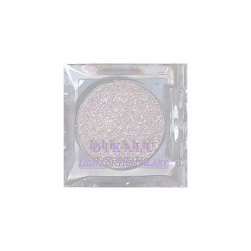 New Monochrome White Shiny Highlighter Palette Gorgeous Glitter Eyeshadow Long Lasting Pearlescent Shimmer Brighten Bronzers