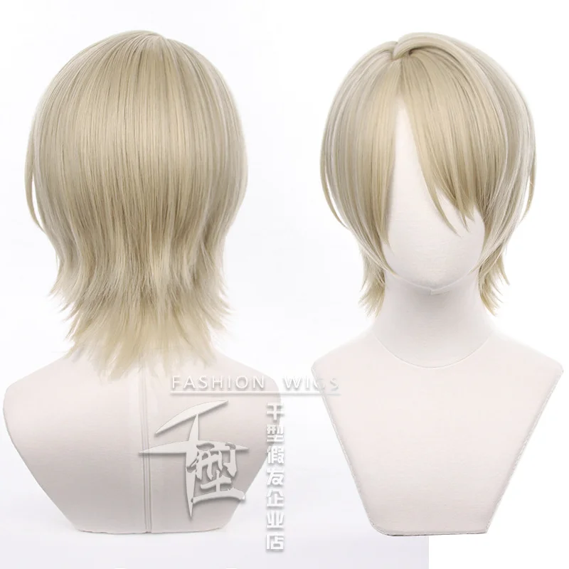 Game Ensemble Stars Shiratori Aira Cosplay Wig Short Hair Heat Resistant Synthetic Halloween Party Accessories Props