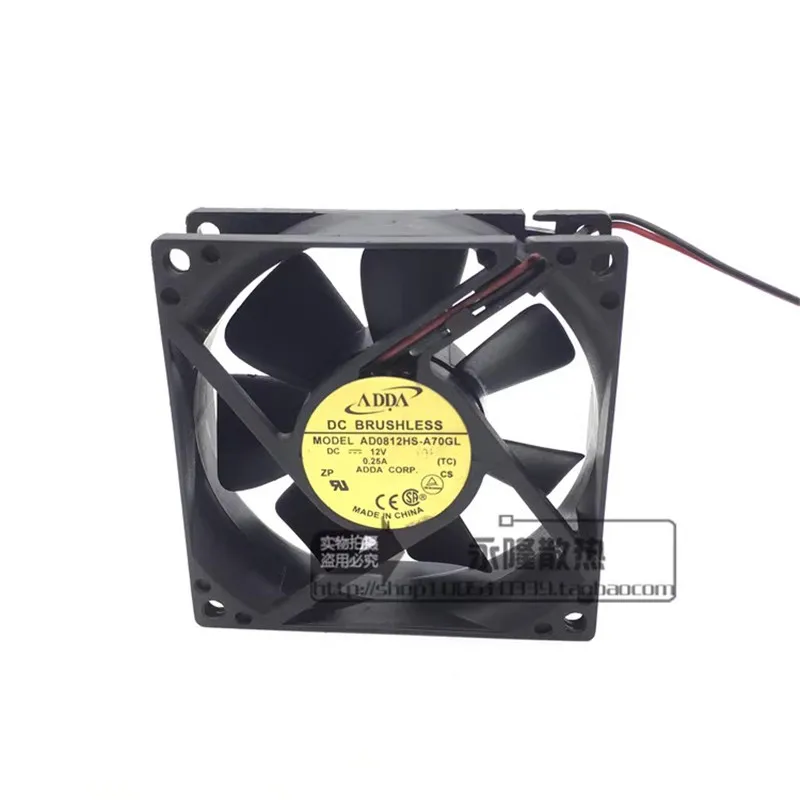 

New 80*80*25MM DC12V 0.25A AD0812HS-A70GL 8CM Chassis power Cooling fan