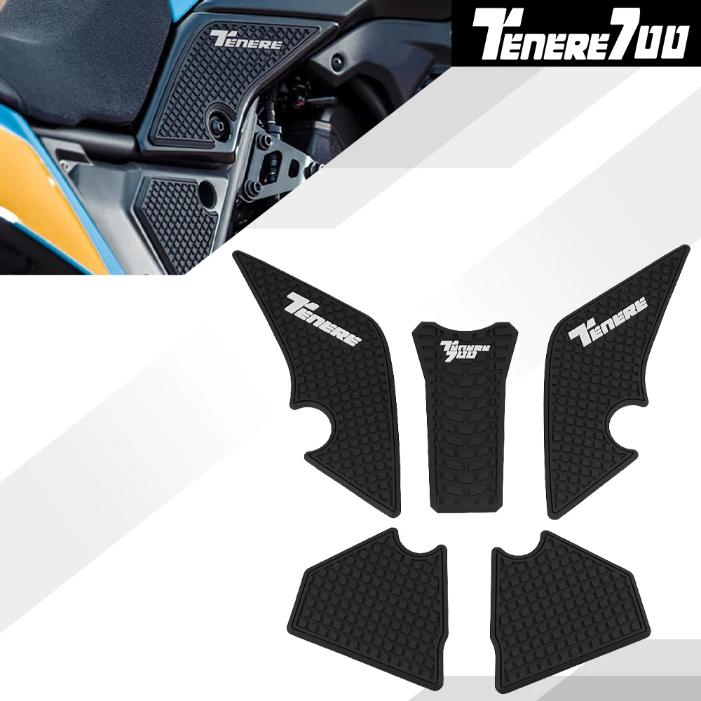

For YAMAHA T7 Rally Tenere 700 Rally 2019-2024 2025 Motorcycle Non-slip Side Fuel Tank Stickers Waterproof Pad Rubber Sticker