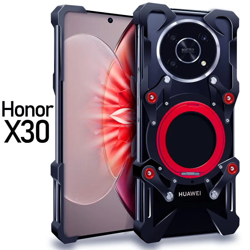 

Роскошный металлический чехол Zimon New Thor Heavy Duty Armor, металлический алюминиевый чехол для телефона Honor 300 200 100 60 X50 X9B X50, задняя часть Fundas Coques