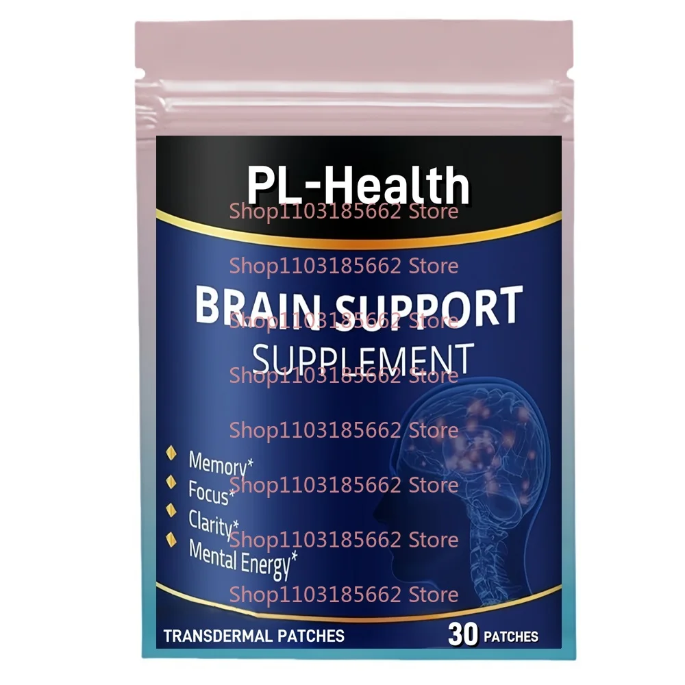 

30 Patches Brain Support Transdermal Patches - Supports Healthy Memory, Focus, Clarity, and Mental Energy