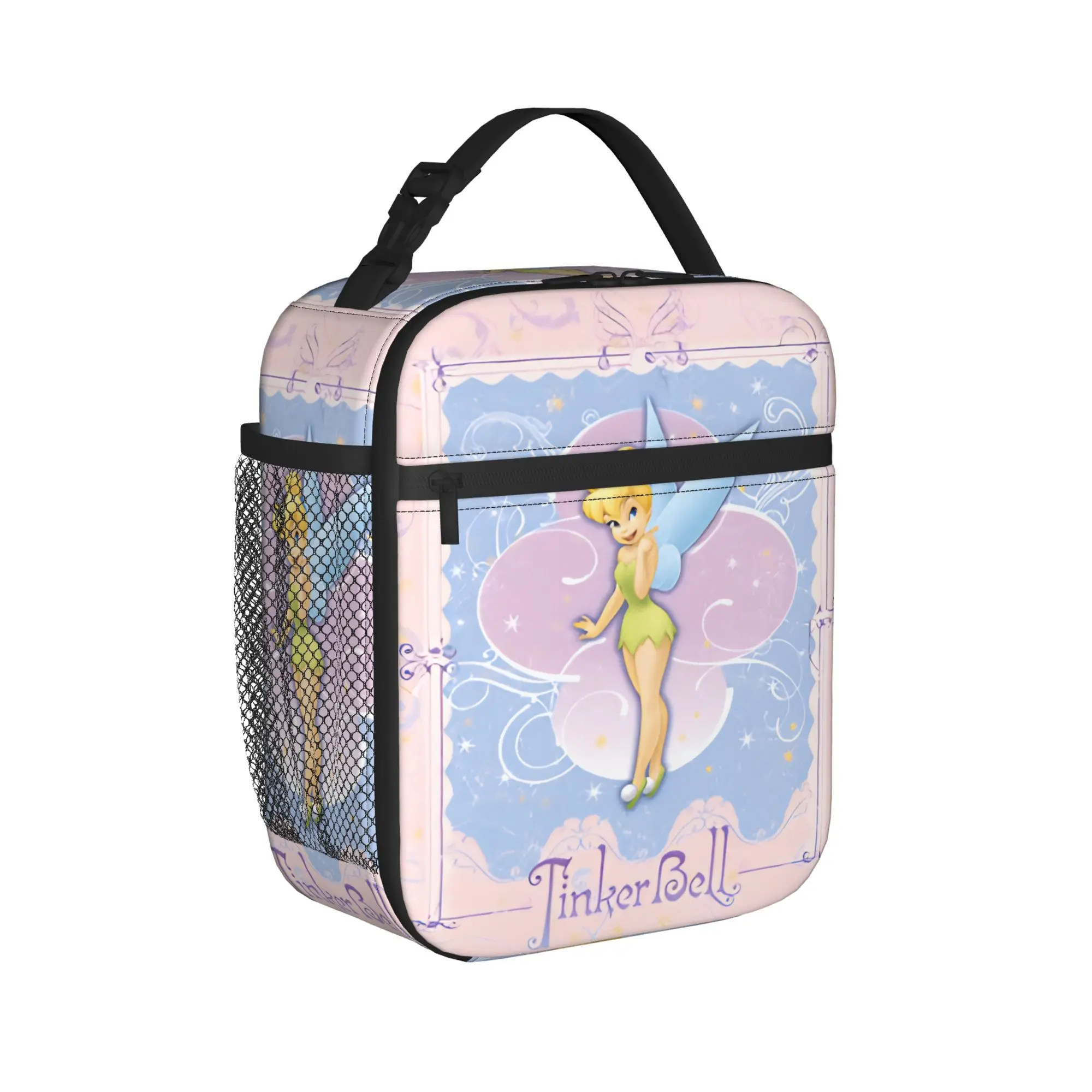 Tinker Bells Lunch Bag For Men  Graphic Design Lunch Box Casual Picnic Cooler Bag Portable Oxford Thermal Lunch Bags