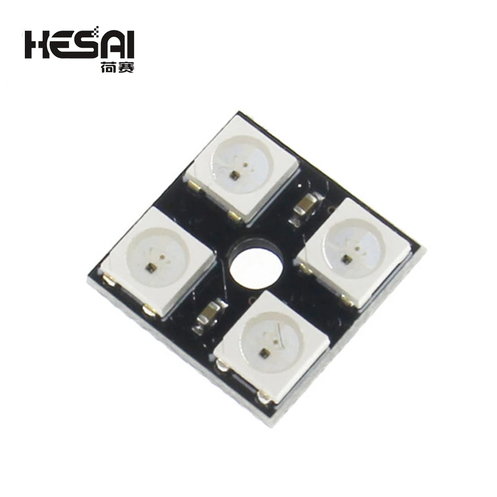 4 Bit WS2812 WS2812B WS 2811 5050 RGB LED Lamp Panel Module 5V 4Bit Rainbow LED Precise