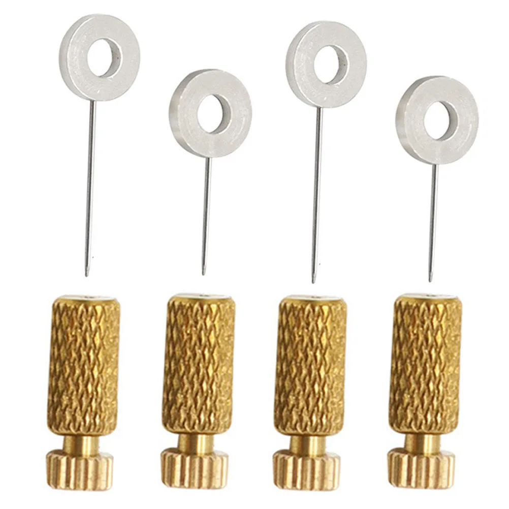 

4pcs Suture Positioning Needle Brass Stainless Steel Diy Craft Tool For Sewing Locking Thick Edges Fixing