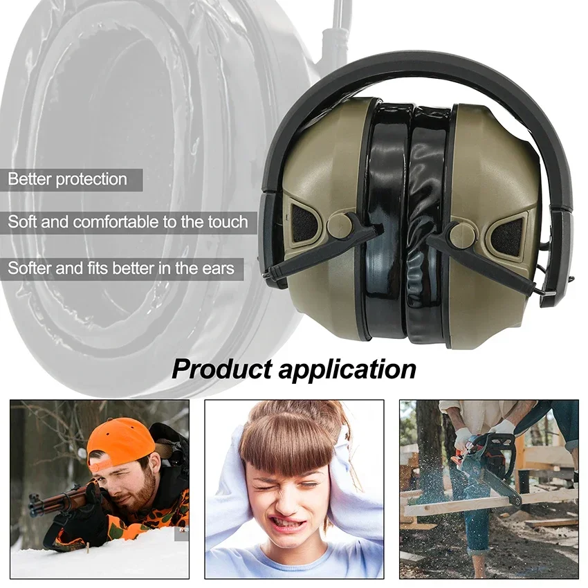 TAC-SKY Bluetooth Electronic Silicone Ear Muff Headphones, Hunting and Shooting Outdoor Activities