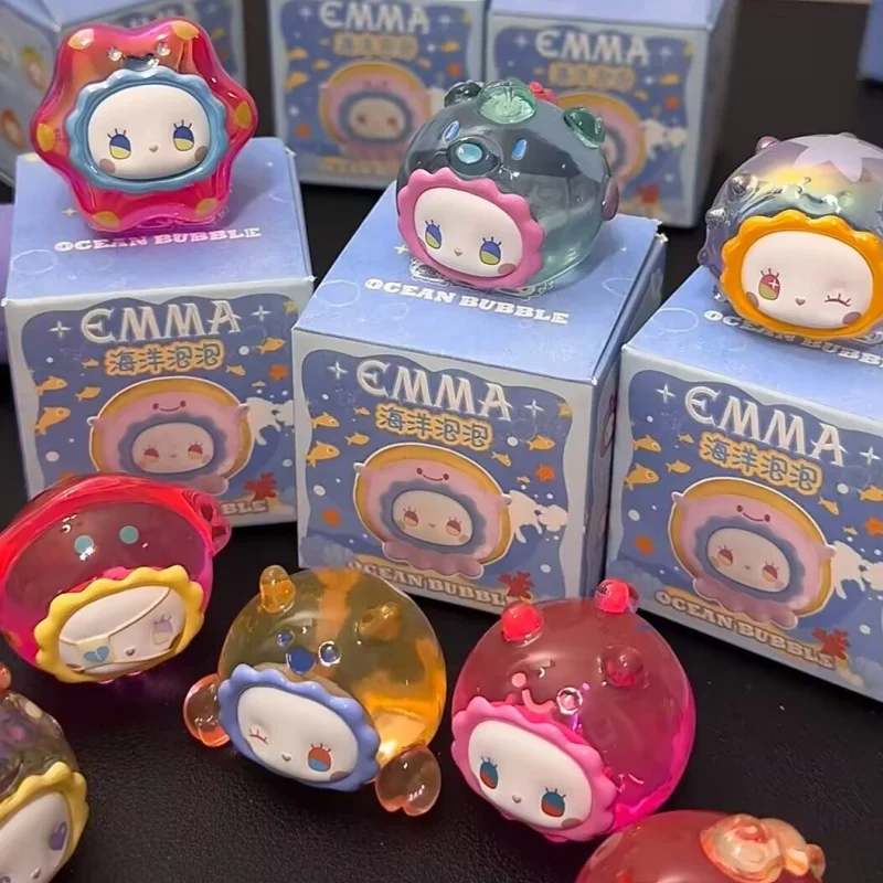 جديد إيما سيكريت فورست سلسلة صندوق أعمى صندوق الغموض فقاعة المحيط لطيف الجسيمات مجوهرات بأشكال حيوانات الحبوب الديكور سلسلة هدية