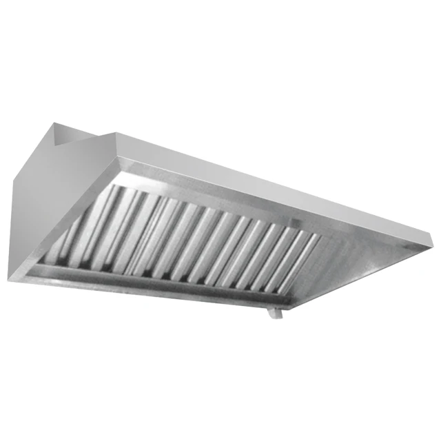 Peralatan dapur baja tahan karat komersial restoran Range Hood / Cooker Hood