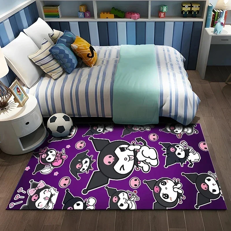 MINISO-alfombra antideslizante con estampado de Kuromis de dibujos animados de Disney para bebé, felpudo para salón de Yoga, cocina, habitación, regalo de cumpleaños