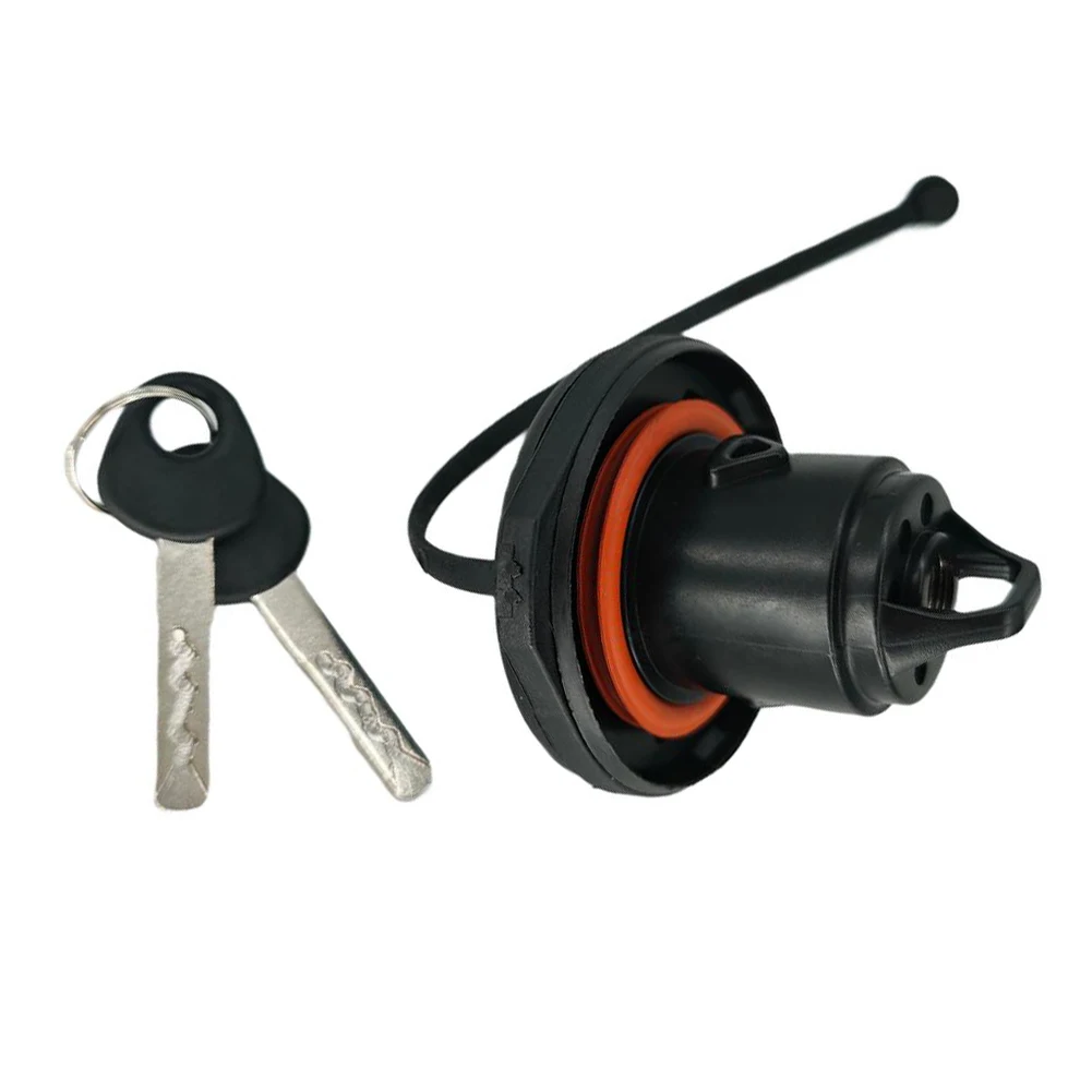 غطاء وقود أسود قابل للقفل مادة مقاومة للاهتراء سهلة التركيب غير مشوه لشركة فيات 500 لـ Grande Punto لـ Evo #4