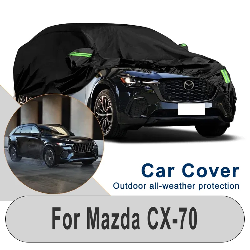 

Для Mazda CX-70 водонепроницаемый солнцезащитный автомобильный чехол-зимне-летний уличный снегозащитный пылезащитный экран, автоматическая защита