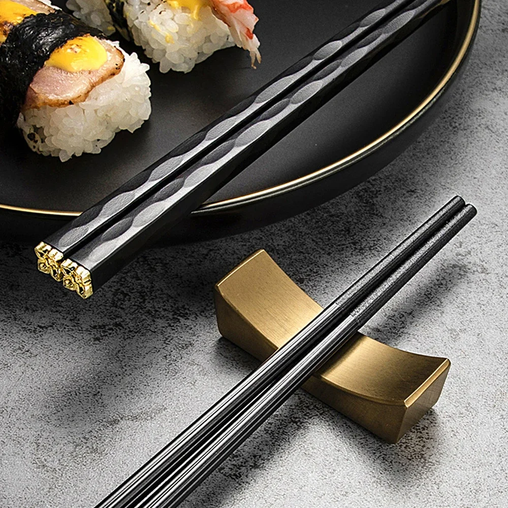 5 Pair Non-Slip Reusable Chopsticks Japanese Sushi Chop Sticks Set Chinese Gift Chopsticks Tableware Gift Kitchen