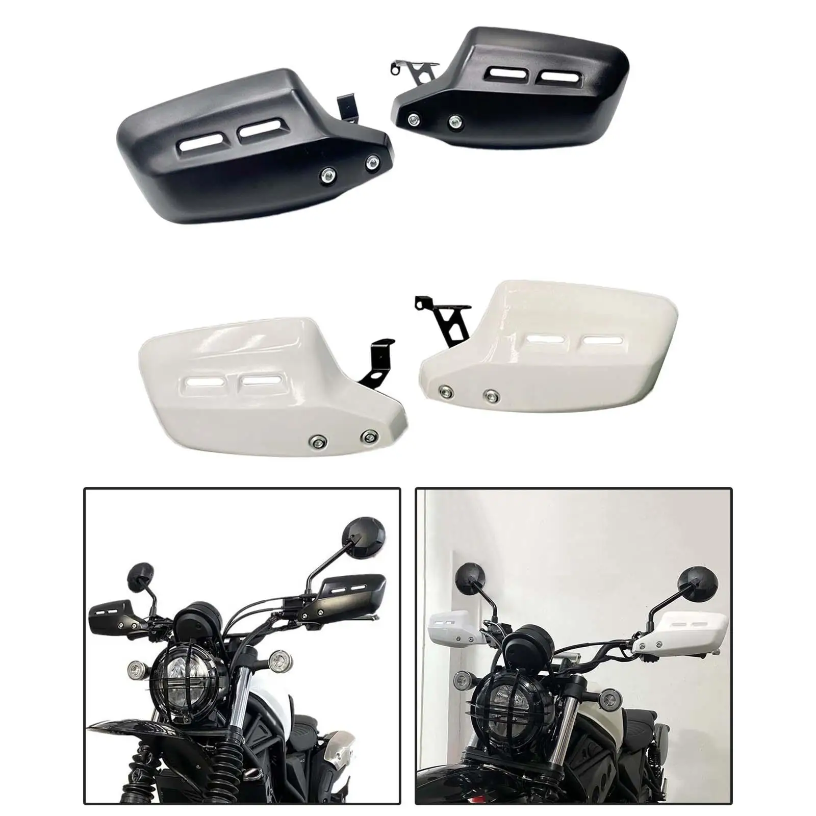 

ABS Plastic Motorcycle Hand Guards Protector Windproof Handlebar Shields for Honda CL500 CL300 CL
