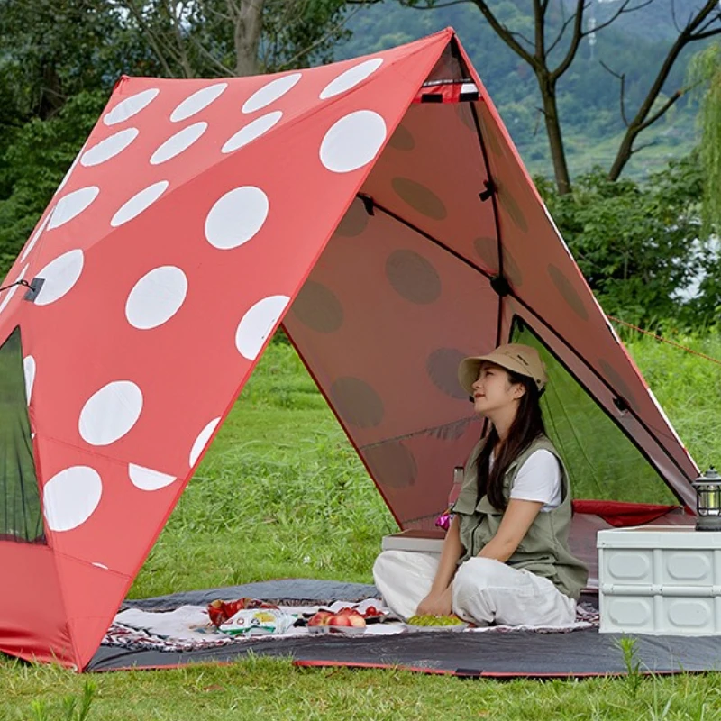 

Outdoor camping park, beach tent, sunshade, sunscreen, mosquito-proof grass picnic, portable and automatic quick drive
